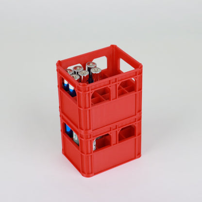 Staplingsbara ölbackar i miniatyr för AA och AAA batterier