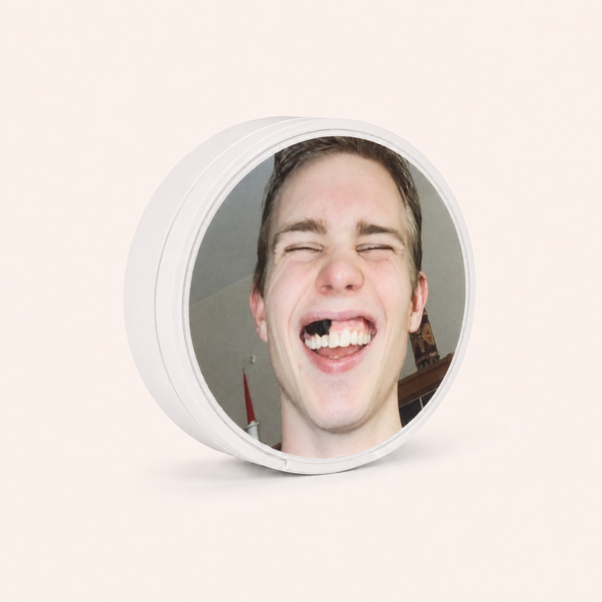 Personlig snusdosa med egen bild