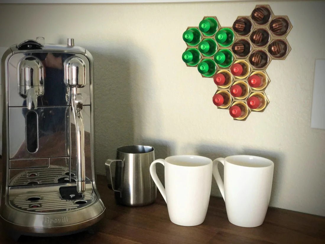 Modulär Vägghållare för Nespresso Original Kaffekapslar